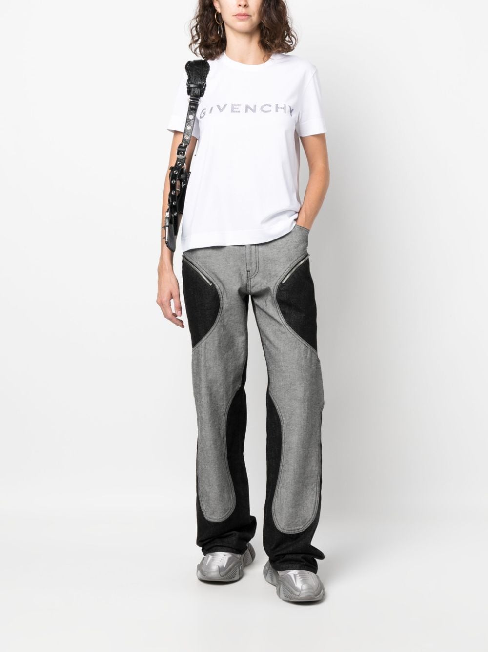 Shop Givenchy Logo-embellished Cotton T-shirt In White