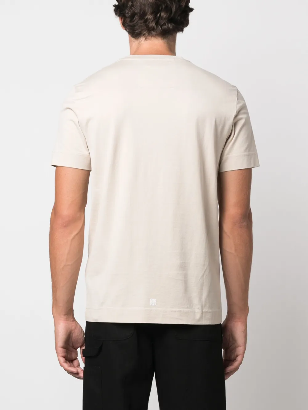 Givenchy T-shirt met logoprint Beige
