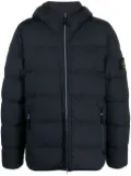 Stone Island Seamless Tunnel Down-TC hooded jacket - Blue