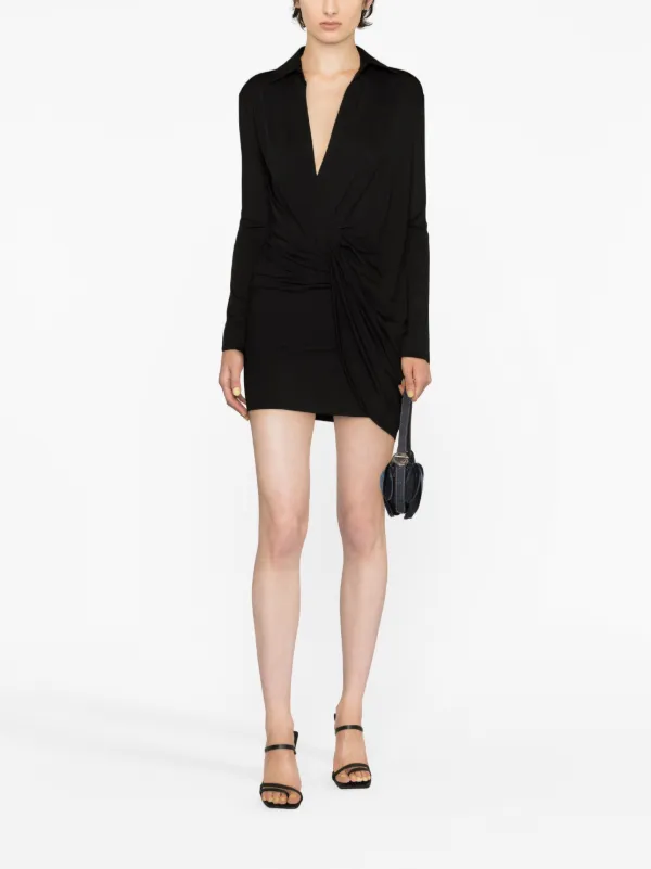 JACQUEMUS La Robe Bahiaドレス 大人気 Jacquemus La Robe Bahia Jersey Minidress | Black | FARFETCH
