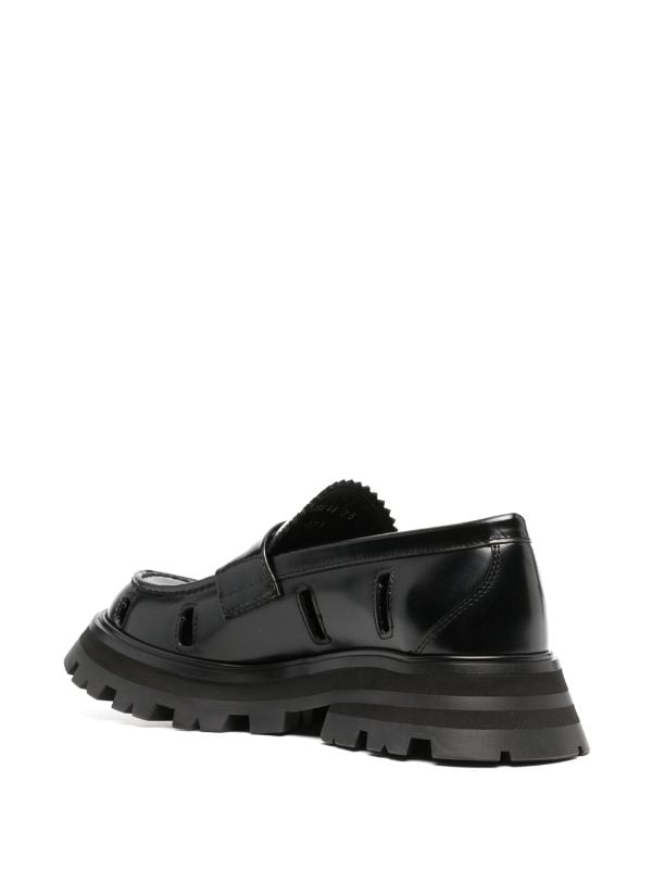 Alexander McQueen Wander Chunky Leather Loafers - Farfetch
