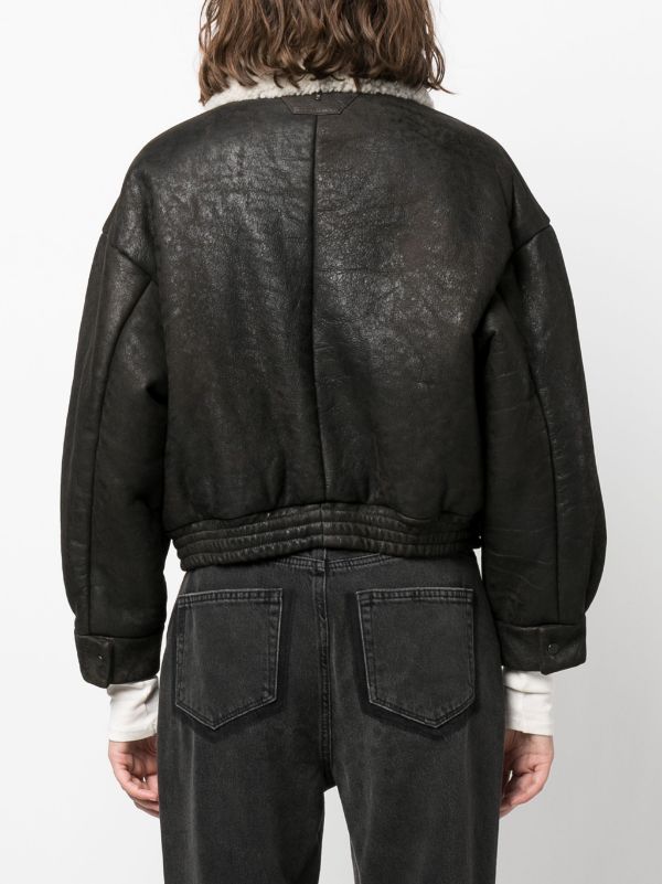 Salvatore Santoro shearling-collar Leather Jacket - Farfetch