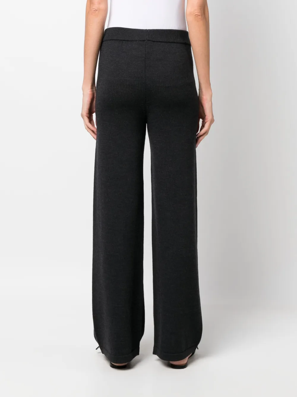 Max Mara Leisure Broek met wijde pijpen Grijs
