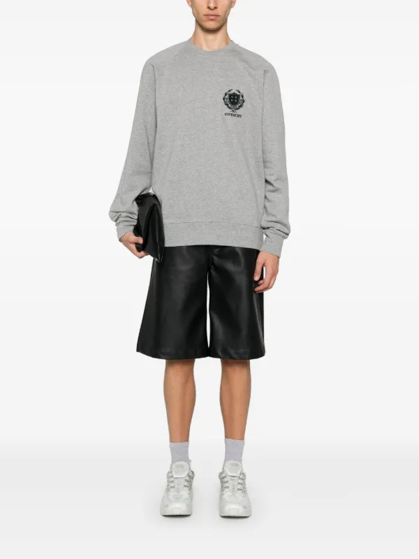 Givenchy Givenchy Crest Sweatshirt | Grey | FARFETCH