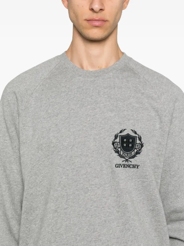 【Givenchy】SWEATSHIRT◆BMJ0LA316B Givenchy Givenchy Crest Sweatshirt | Grey | FARFETCH