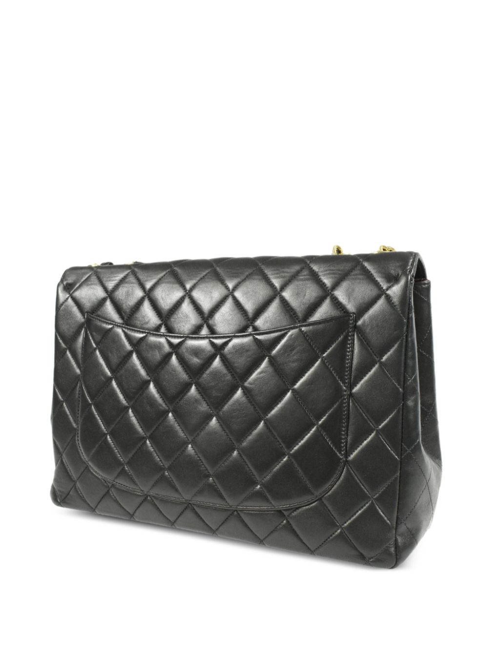 CHANEL Pre-Owned 1997 Jumbo schoudertas met omslag - Zwart