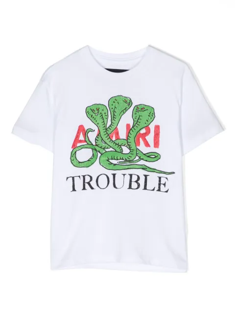 AMIRI KIDS Camiseta com estampa Trouble
