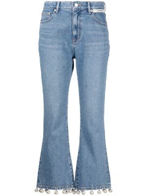 Heart Embellished Jeans - Light Wash