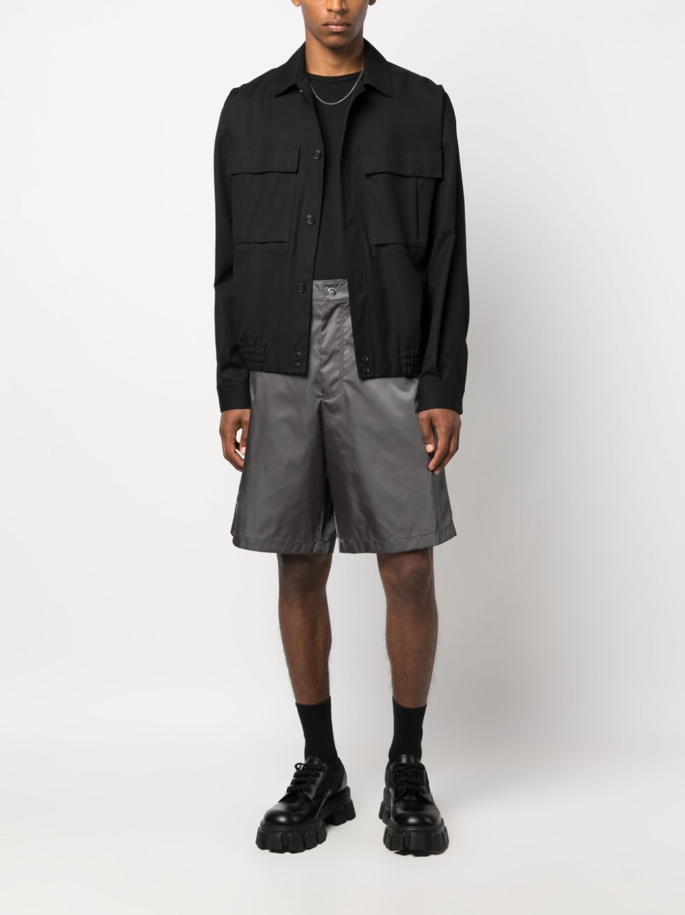 Prada Re-Nylon Bermuda shorts - Grijs