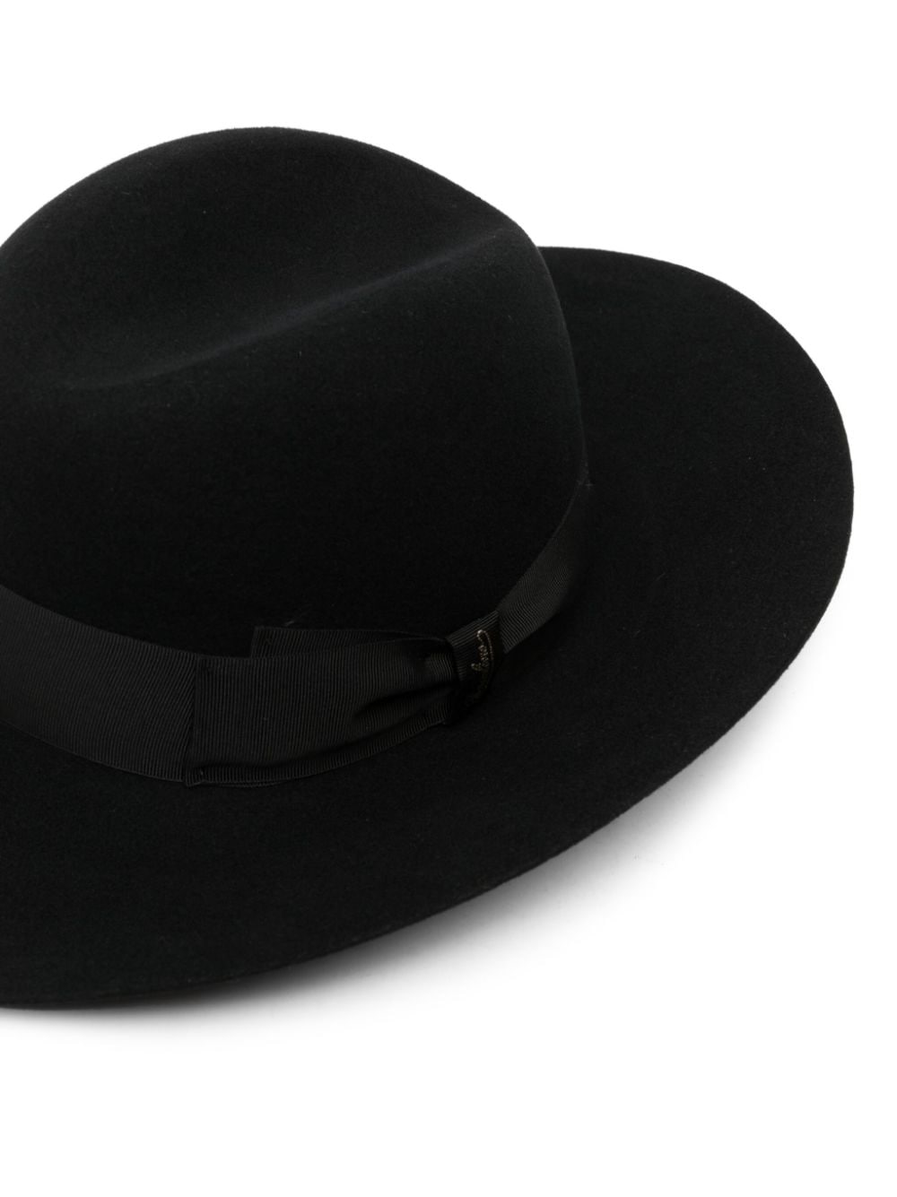 Shop Borsalino Caludette Felted Wool Hat In Black