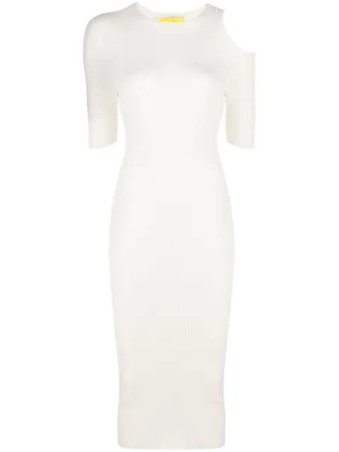 AERON vestido midi tejido de canalé