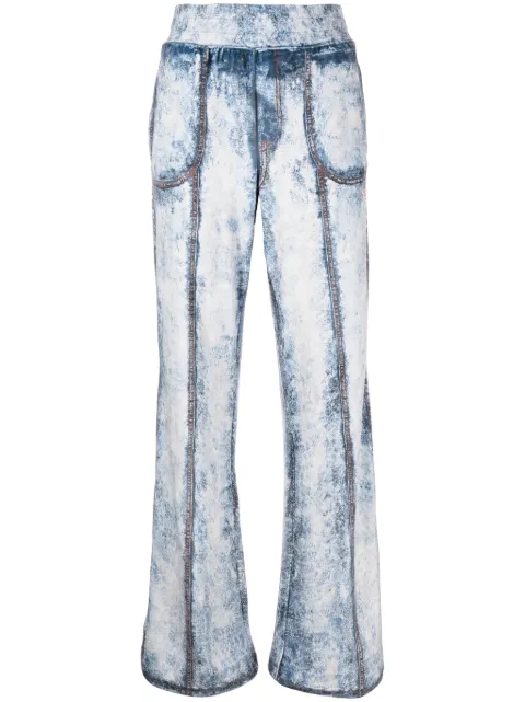 Diesel P-Ney elasticated-waistband bleached trousers Women