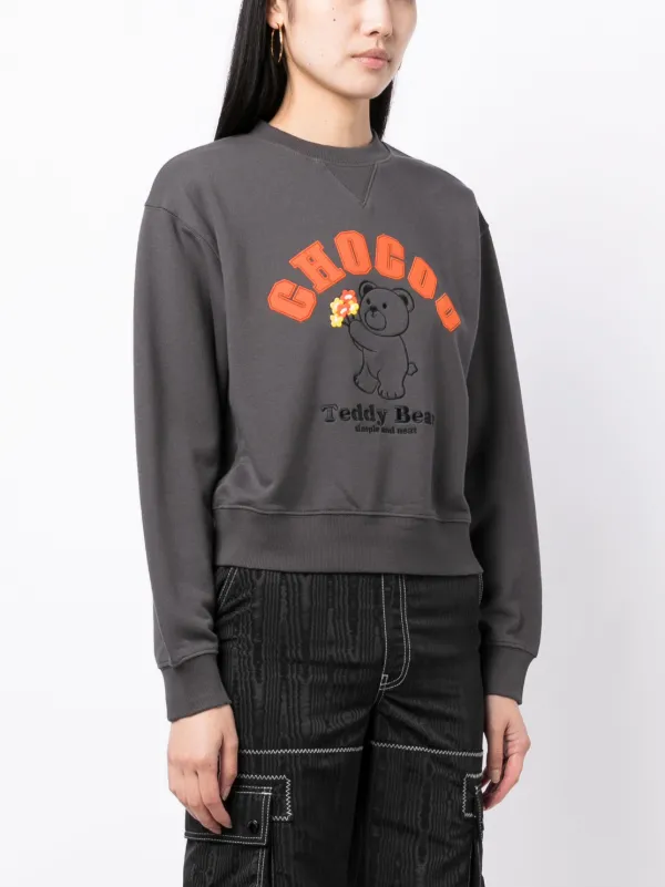 Black discount teddy sweatshirt