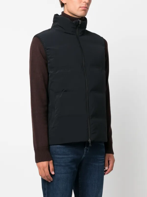 Herno zip up Puffer Gilet Blue FARFETCH PH