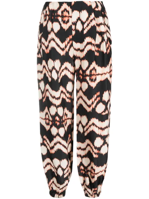 Ulla Johnson abstract-print straight trousers 