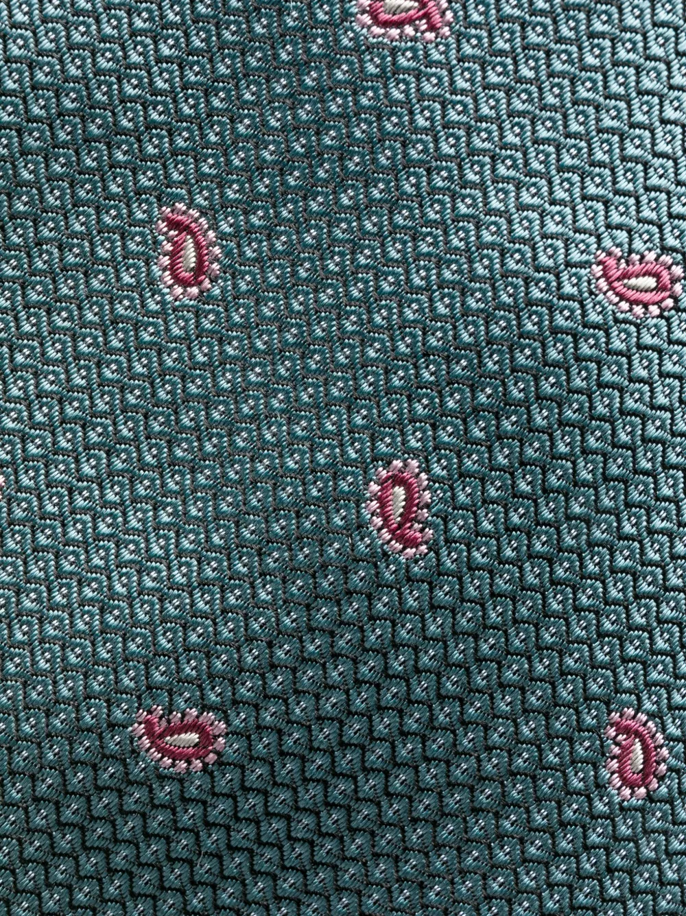 ETRO paisley silk tie - Groen