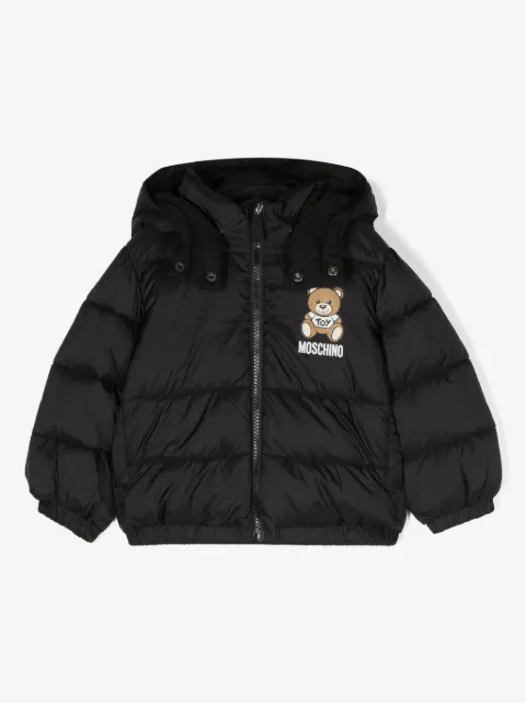 Moschino Kids chamarra con capucha Teddy Bear