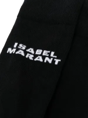 【ISABEL MARANT】Siloki Logo Socks/追跡可能/全国送料無料 Siloki Socks Man white | ISABEL MARANT Official online store