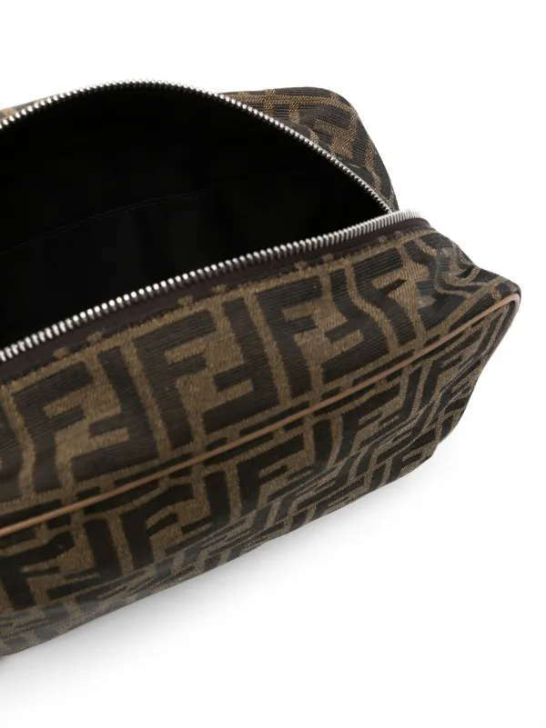 FENDI FF-motif Wash Bag | Black | FARFETCH