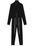Rick Owens stand-up collar jumpsuit - Black