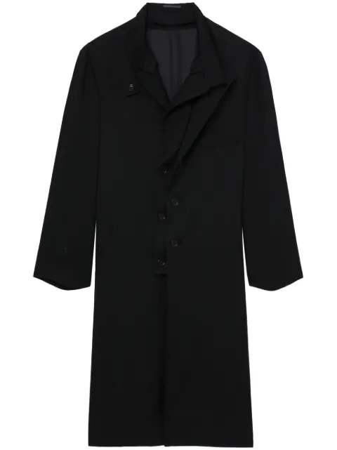 Yohji Yamamoto single-breasted wool coat