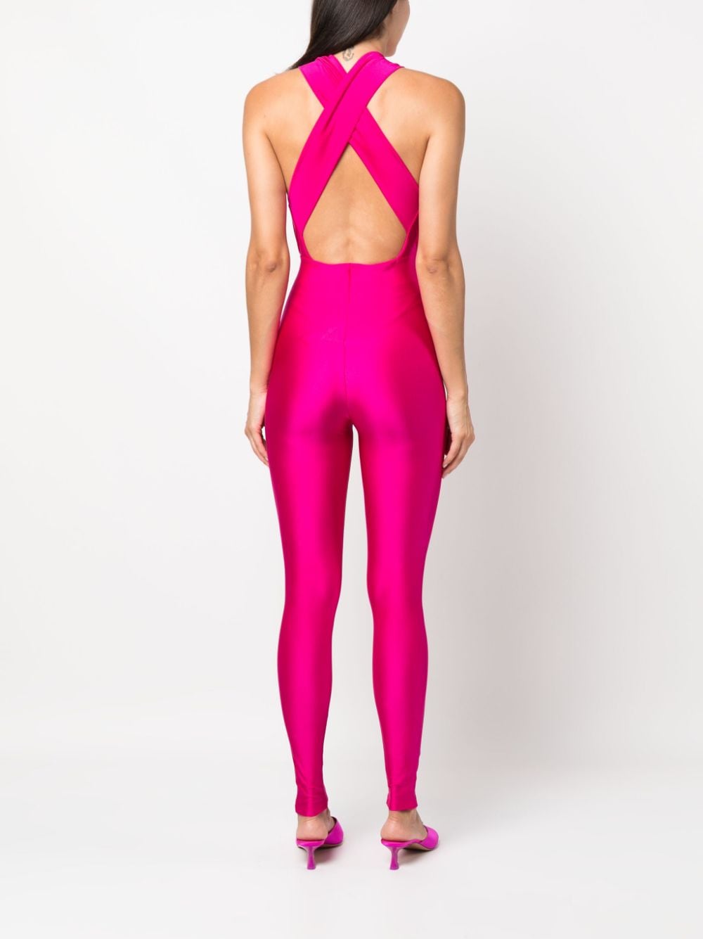 Shop The Andamane Hola Open-back Jumpsuit In Pink