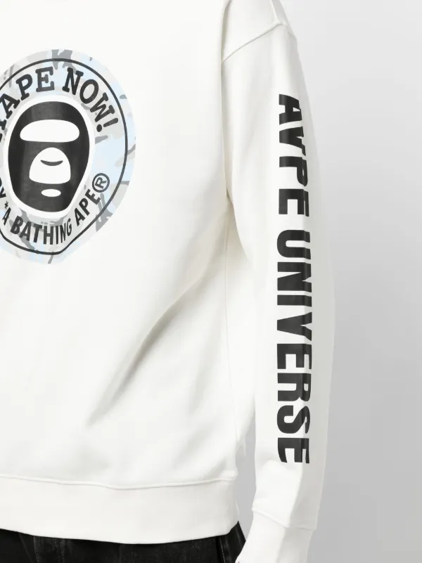 AAPE BY *A BATHING APE® logo-print crew-neck Sweatshirt - Farfetch