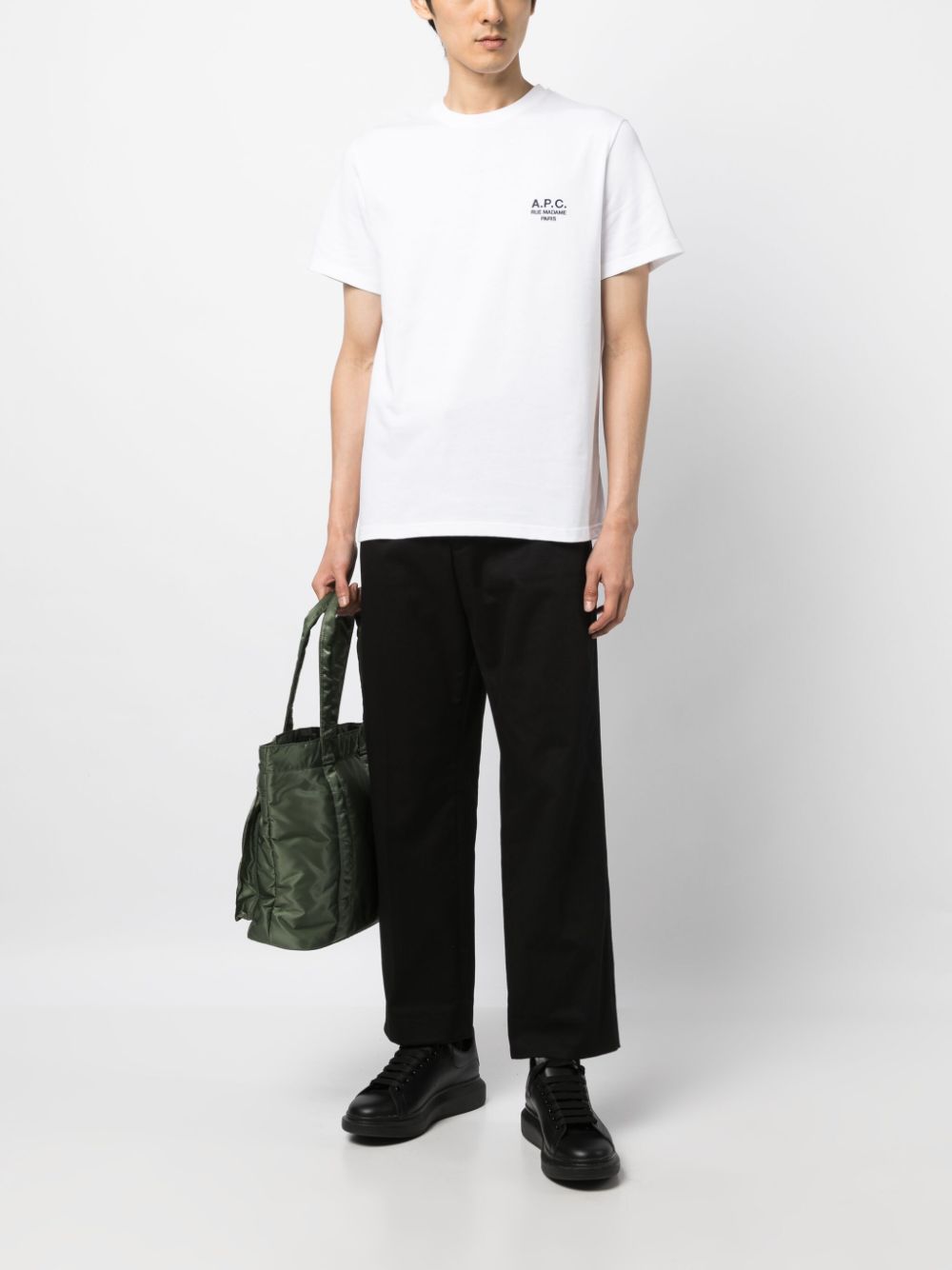 A.P.C. T-shirt met geborduurd logo - Wit