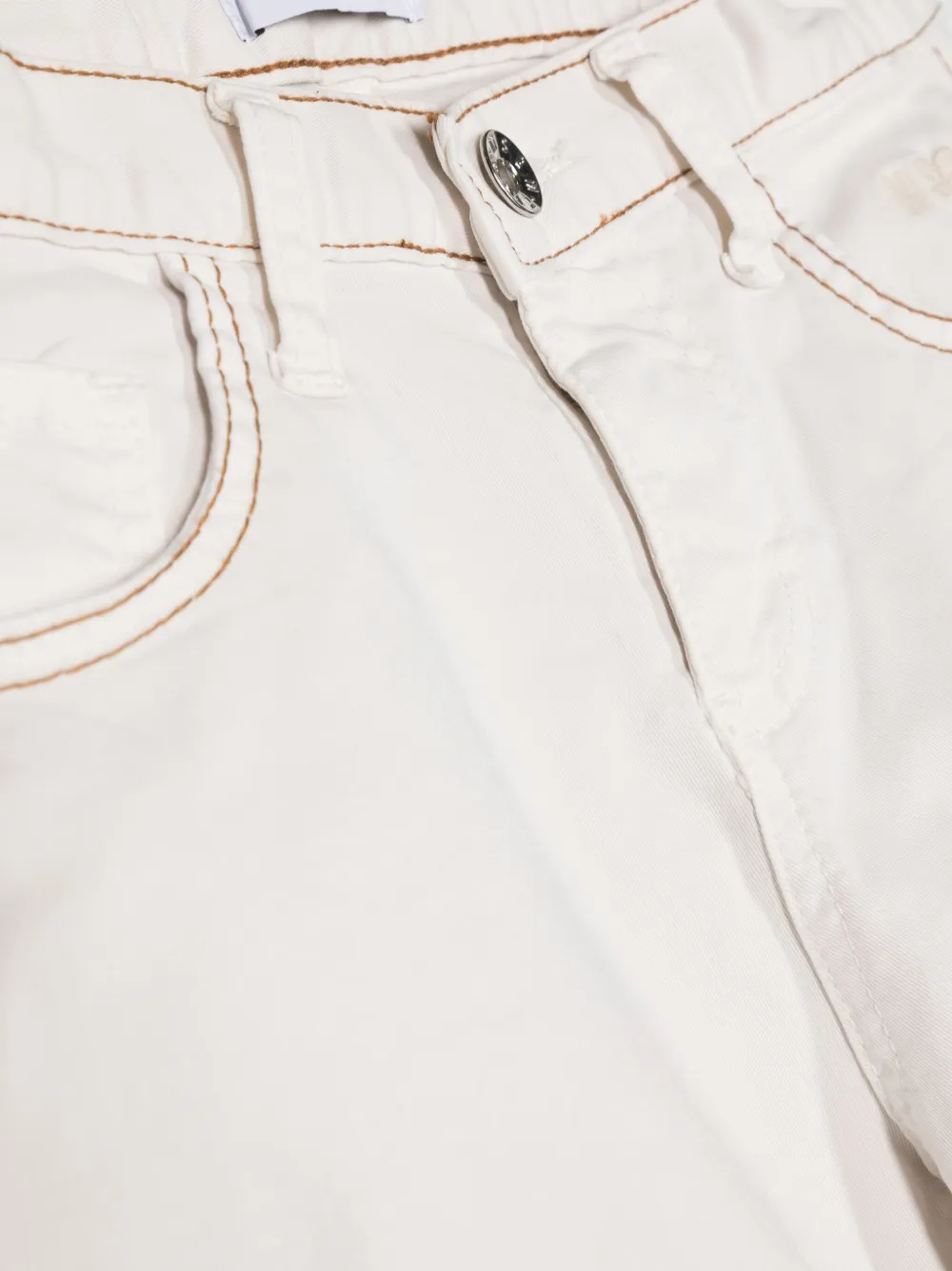 Msgm Five-pocket Straight-leg Trouser In Neutrals