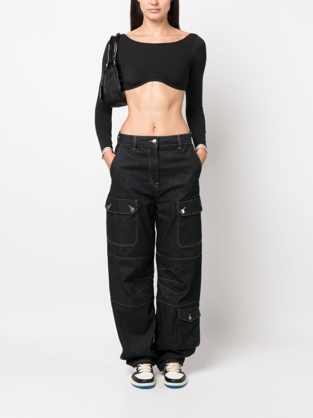 Palm Angels Cropped top - Zwart