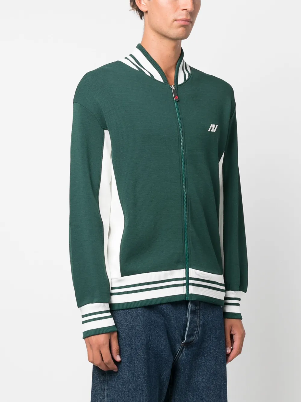 Autry Bomberjack met geborduurd logo Groen