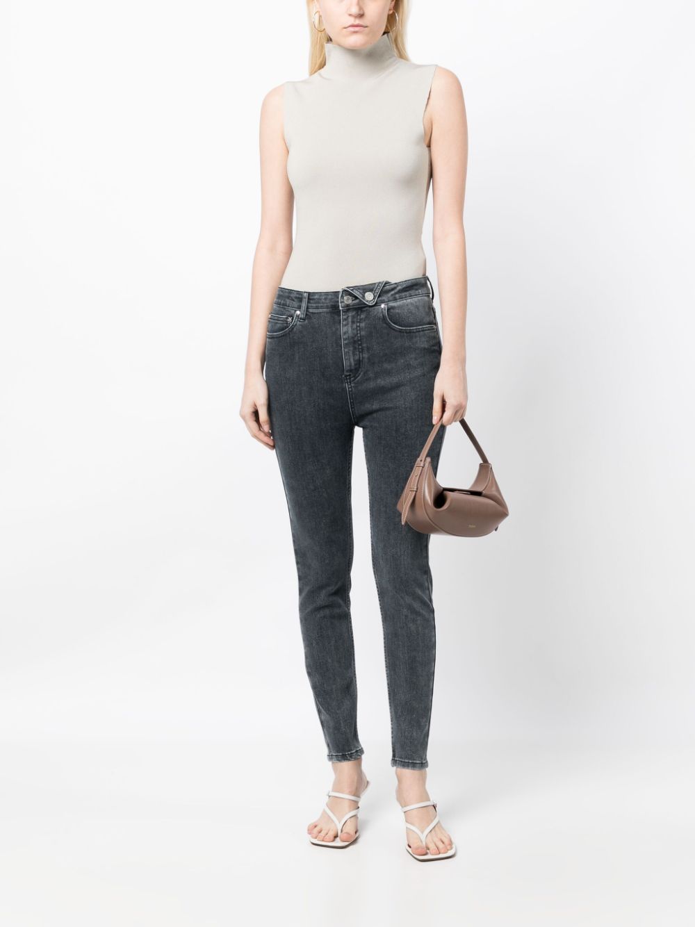 Shop B+ab Low-rise Skinny-cut Jeans In Black