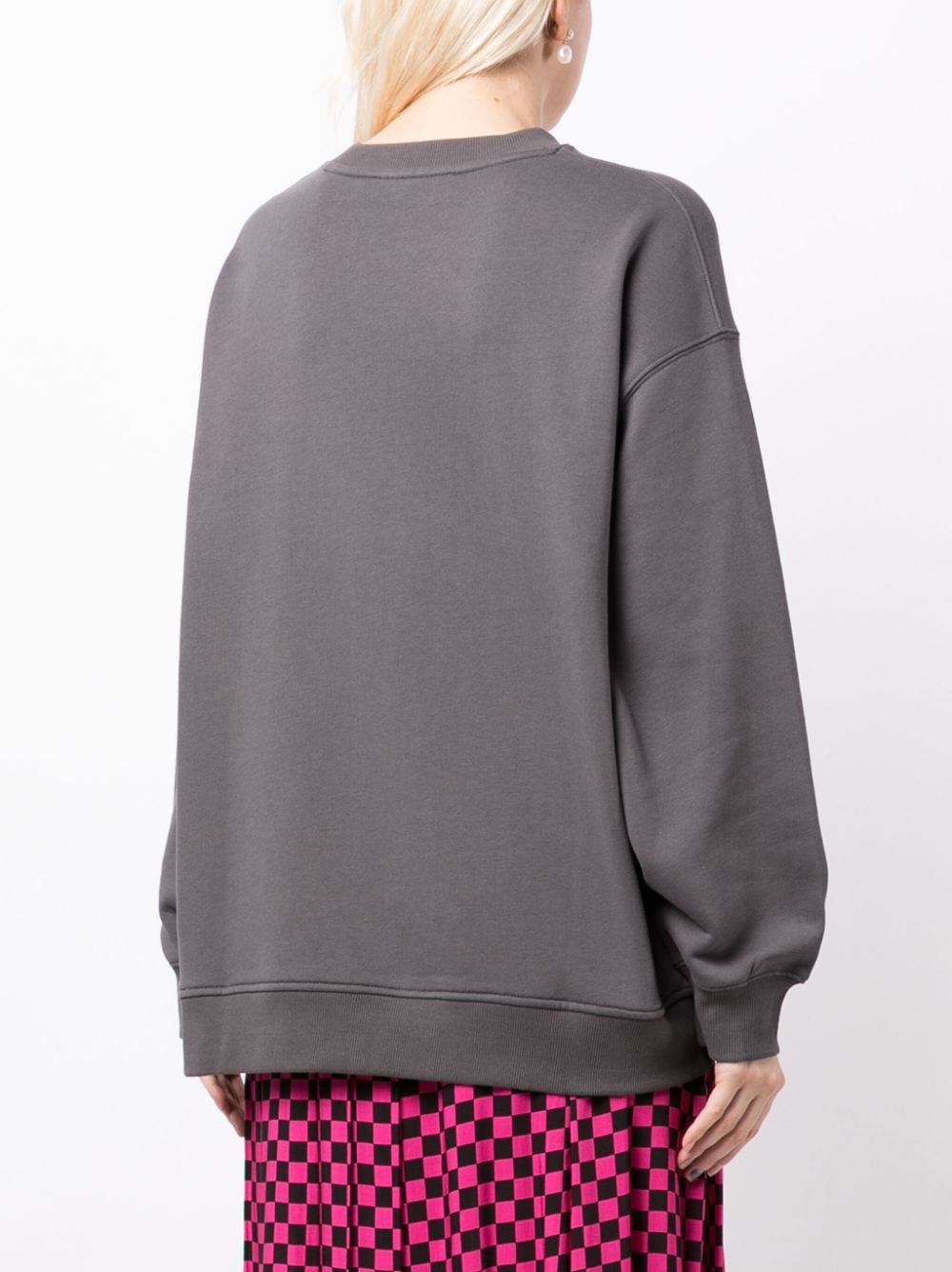 Shop B+ab Graphic-print Cotton Sweatshirt In Grey