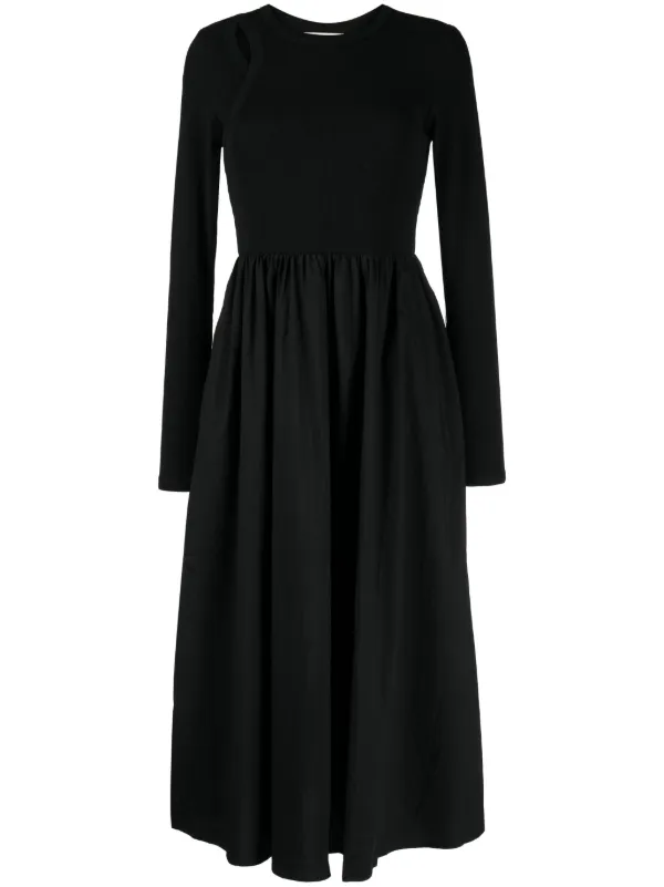 Long sleeve a line midi clearance dress