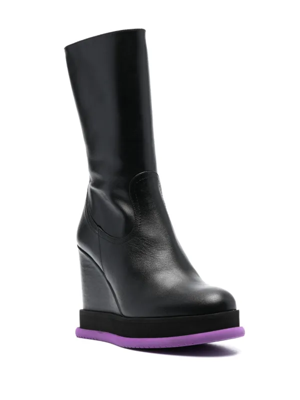 Rubber 2024 wedge boots