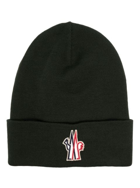 Moncler Grenoble logo-patch beanie