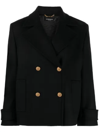 コート VERSACE 'Medusa' Double-Breasted Coat Black 20956691_51025857_322.jpg