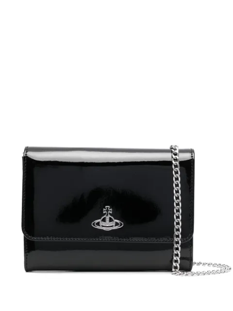 Vivienne Westwood Orb-plaque patent leather bag