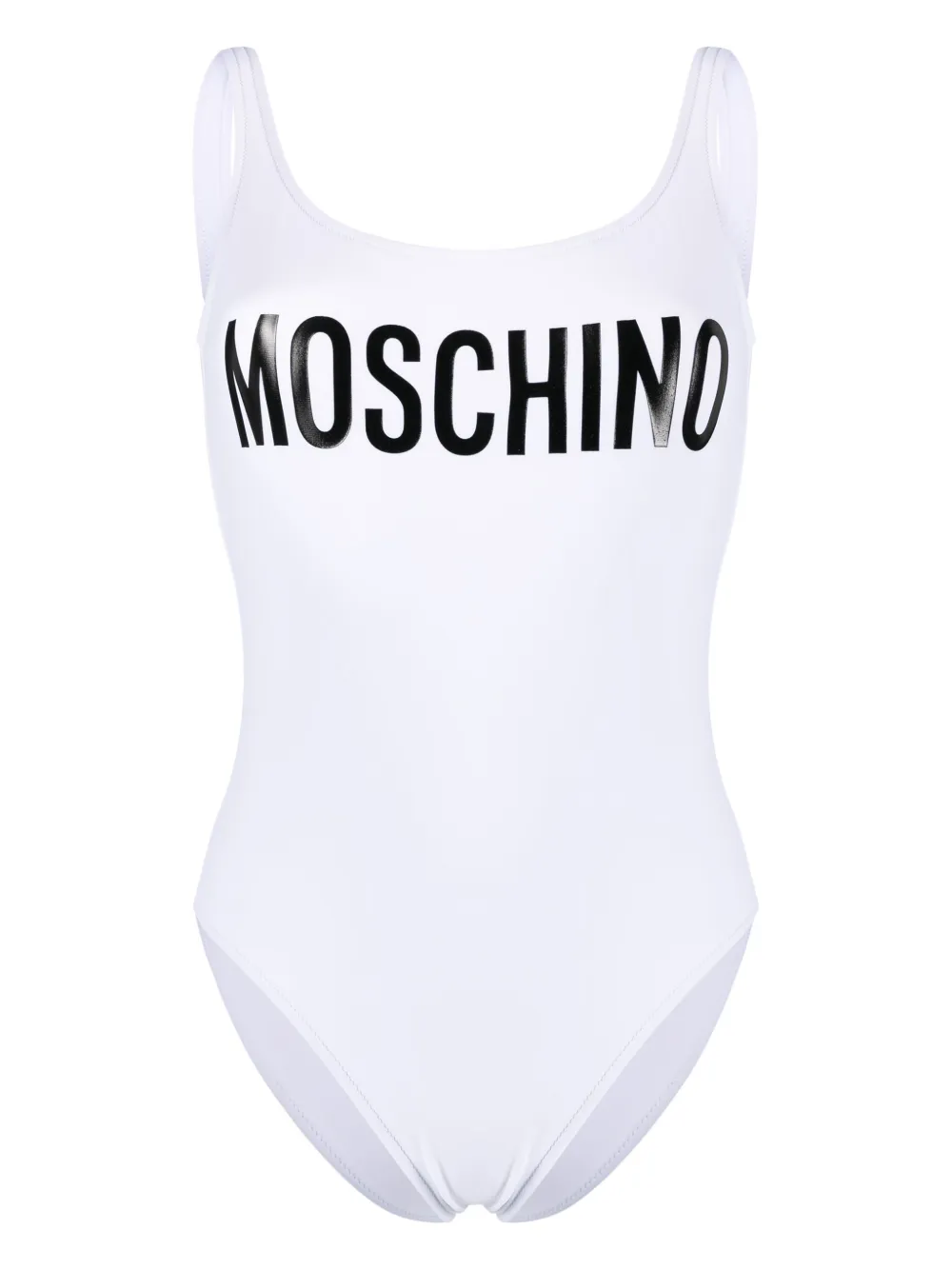 Moschino logo-print open-back swimsuit | White | Image 1