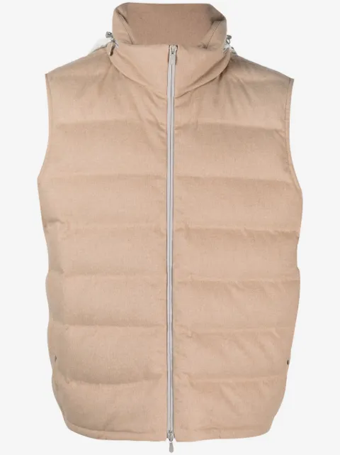 Brunello Cucinelli zip-up padded gilet