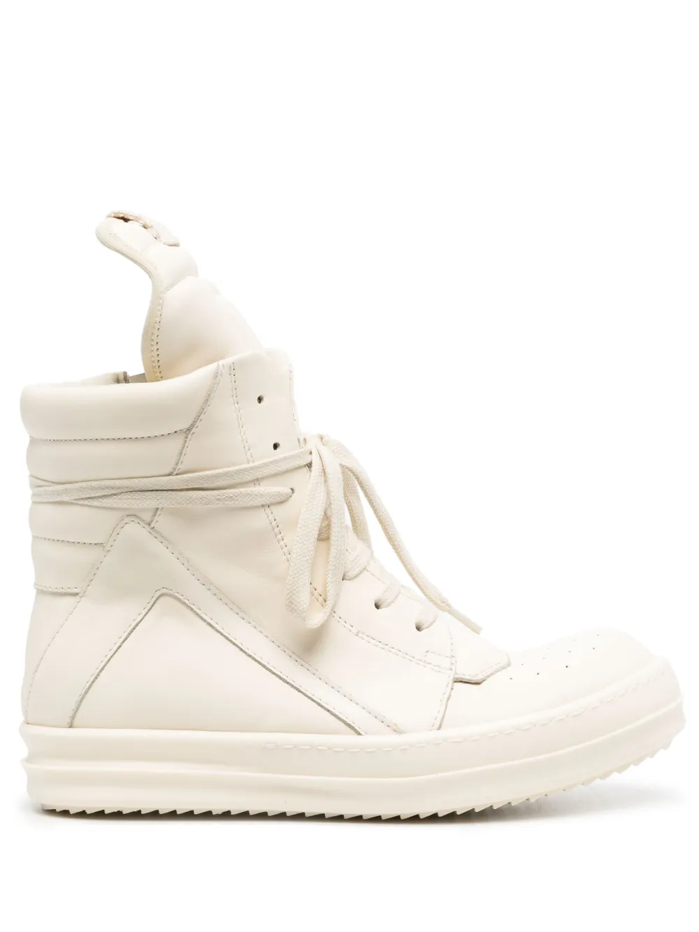 Rick Owens Geobasket High Top Sneakers In Neutrals