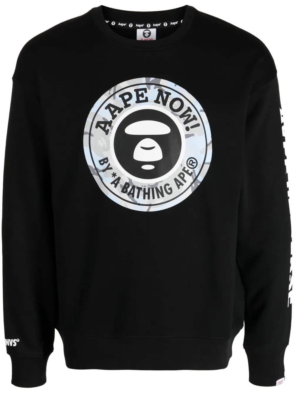 AAPE BY *A BATHING APE® logo-print crew-neck Sweatshirt - Farfetch