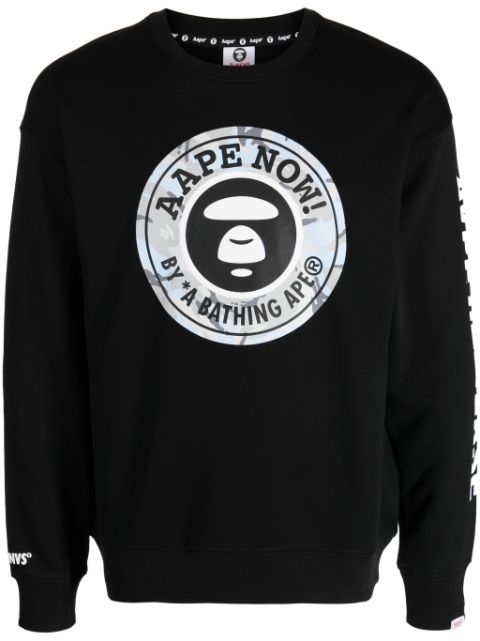 AAPE BY *A BATHING APE logo-print crew-neck sweatshirt Men