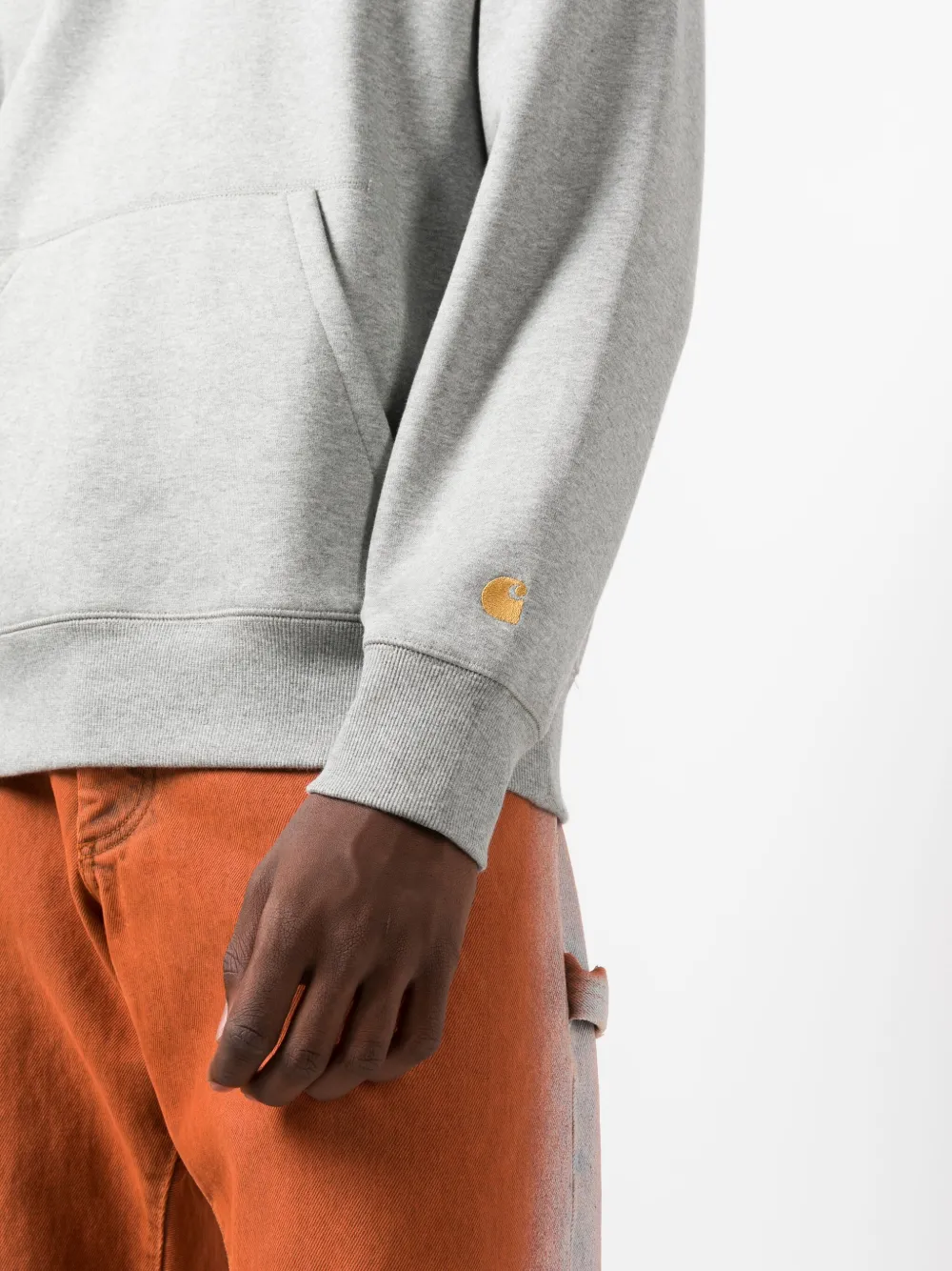 Carhartt WIP Chase logo-embroidered Cotton Hoodie - Farfetch