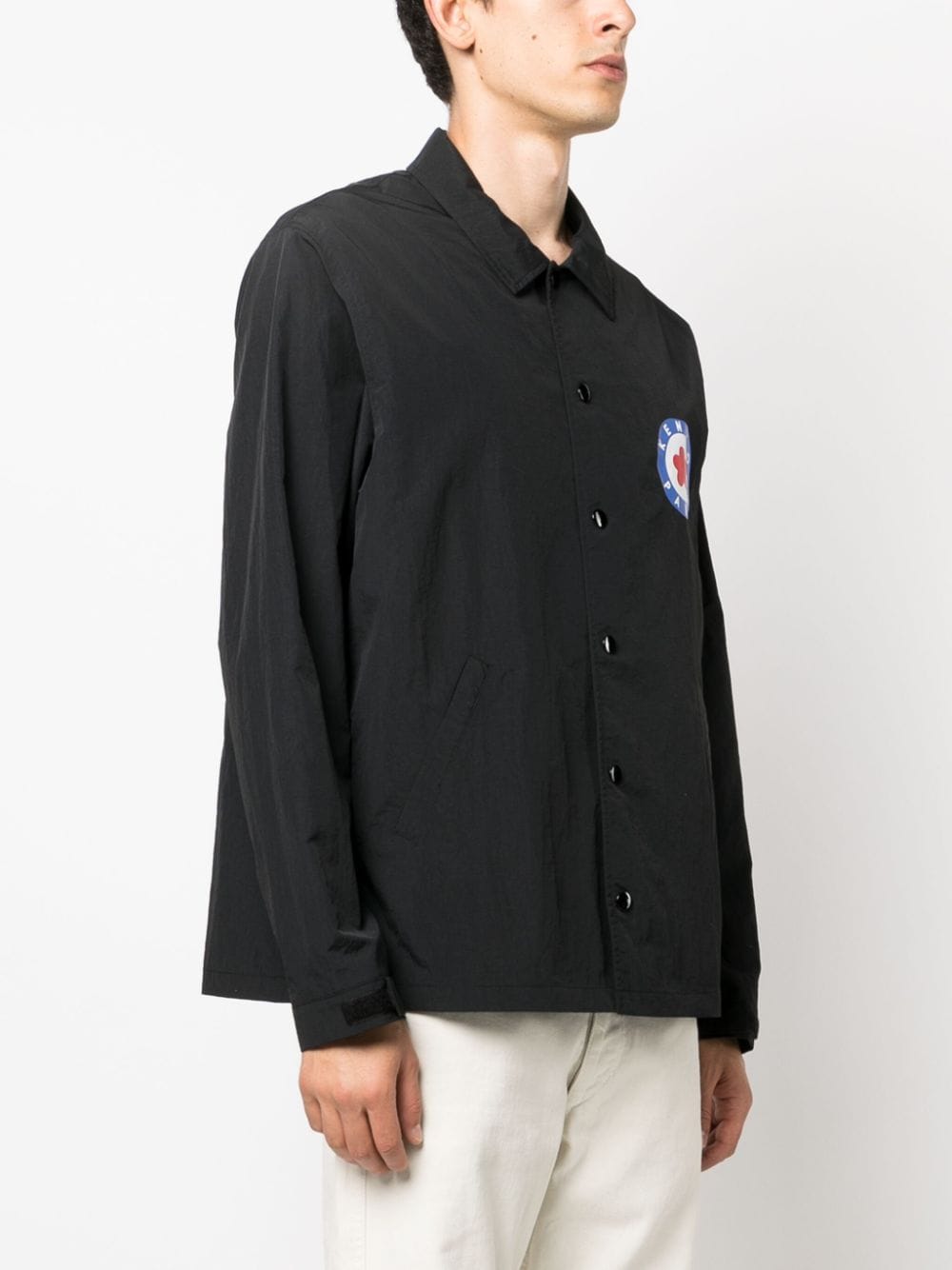 Kenzo Target logo-stamp Shirt Jacket - Farfetch