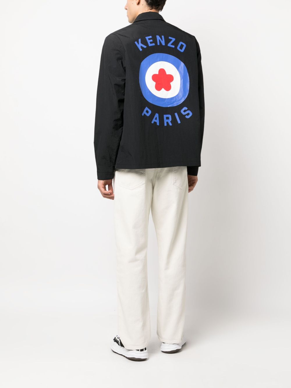 Image 2 of Kenzo Target logo-stamp shirt jacket