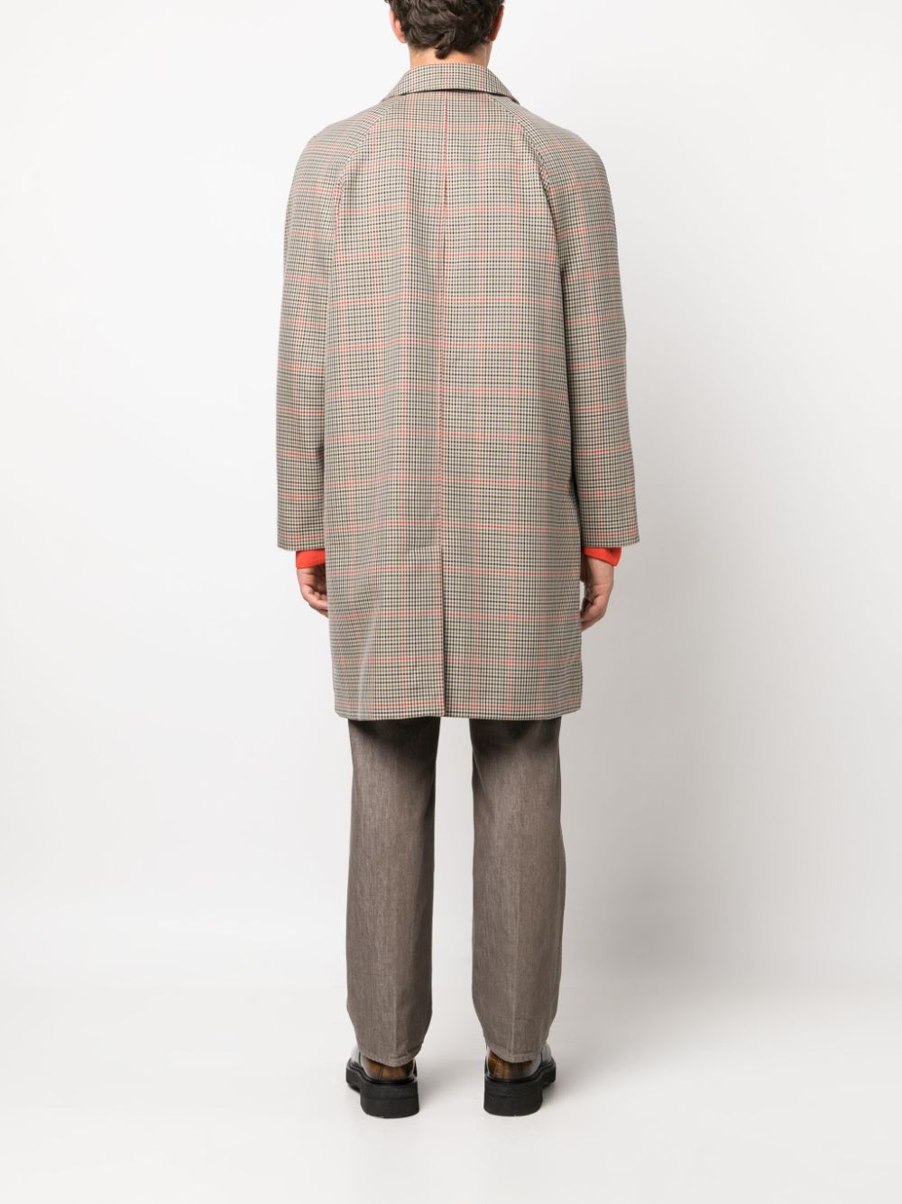 A.P.C. check-pattern cotton coat Men