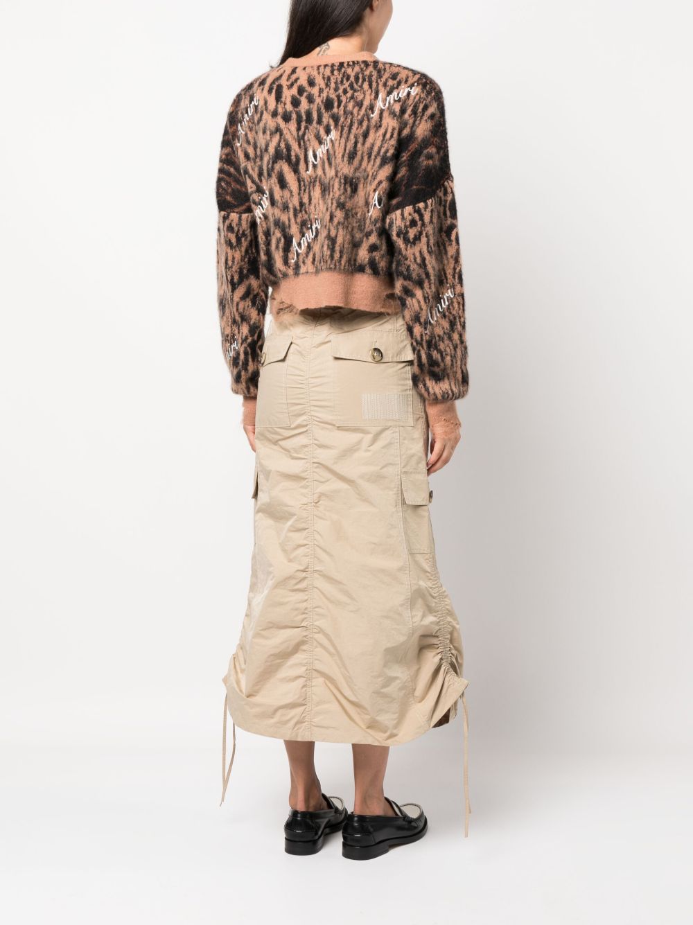 Affordable Versace leopard-print cropped cardigan Women