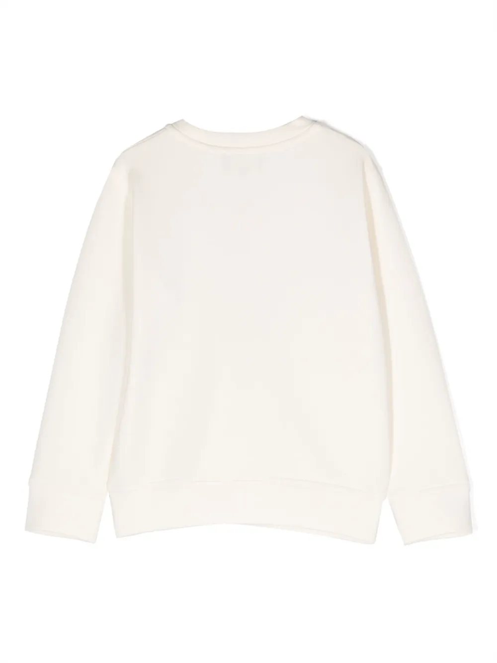 Emporio Armani Kids logo-embroidered crewneck sweatshirt - Beige