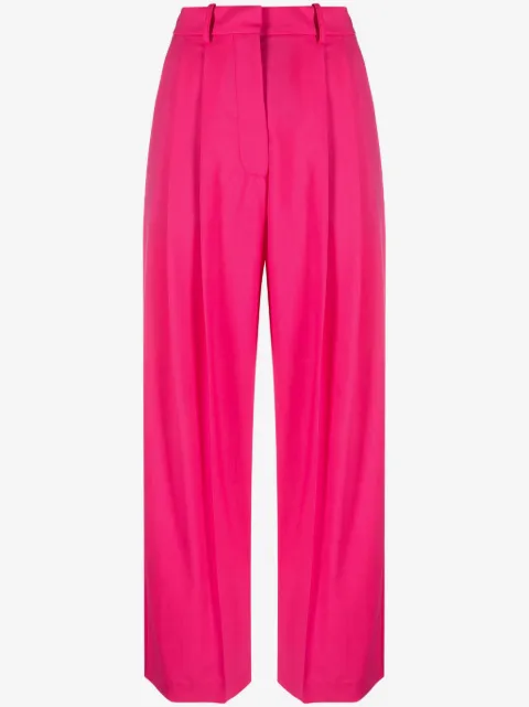 Alysi pleat-detail straight-leg trousers